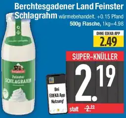 E-Center Berchtesgadener Land Feinster Schlagrahm Angebot