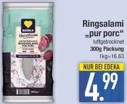 E-Center Ringsalami ,,pur porc" Angebot