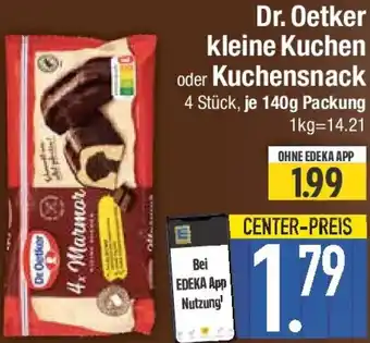 E-Center Dr. Oetker kleine Kuchen oder Kuchensnack Angebot