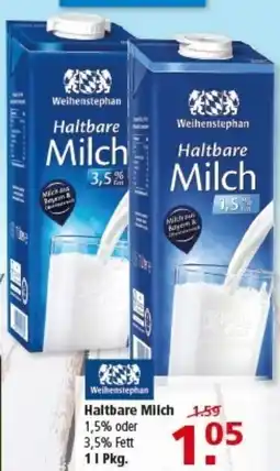 Multi Markt Weihenstephan Haltbare Milch Angebot