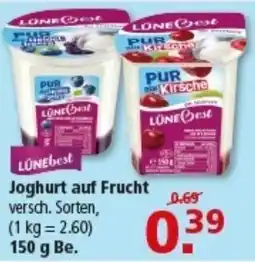 Multi Markt LUNEbest Joghurt auf Frucht Angebot
