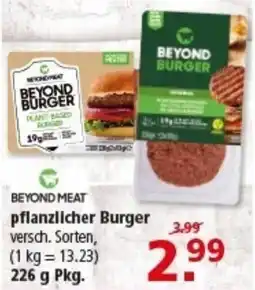 Multi Markt BEYOND MEAT pflanzlicher Burger Angebot