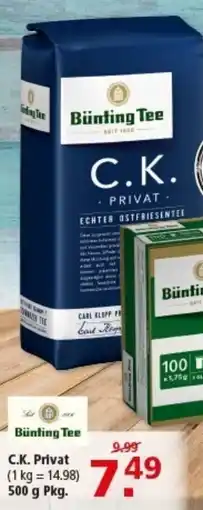 Multi Markt Bünting Tee C.K. Privat Angebot