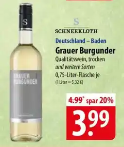 Famila Nord Ost SCHNEEKLOTH Grauer Burgunder Angebot