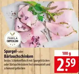 Famila Nord Ost Spargel oder Bärlauchschinken Angebot