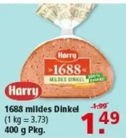 Multi Markt Harry 1688 mildes Dinkel Angebot