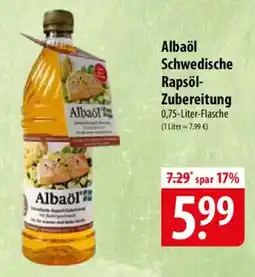 Famila Nord Ost Albaöl Schwedische Rapsöl Zubereitung Angebot
