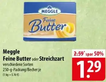 Meggle Feine Butter oder Streichzart