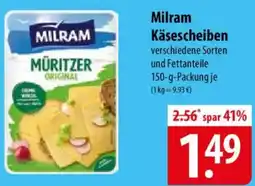 Famila Nord Ost Milram Käsescheiben Angebot