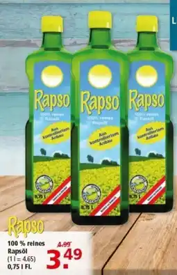Multi Markt Rapso 100 % reines Rapsöl Angebot