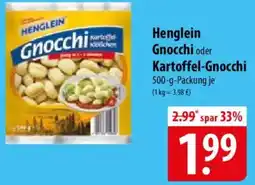 Famila Nord Ost Henglein Gnocchi oder Kartoffel-Gnocchi Angebot