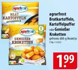 Famila Nord Ost agrarfrost Bratkartoffeln, Kartoffelpuffer oder Genießer Kroketten Angebot