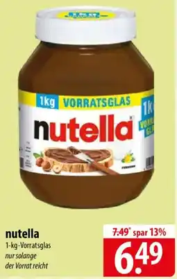 Famila Nord Ost nutella Angebot