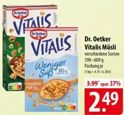Famila Nord Ost Dr. Oetker Vitalis Müsli Angebot