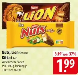 Famila Nord Ost Nuts, Lion oder Kitkat Angebot