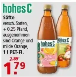 Multi Markt hohes C Säfte Angebot
