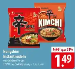 Famila Nord Ost Nongshim Instantnudeln Angebot
