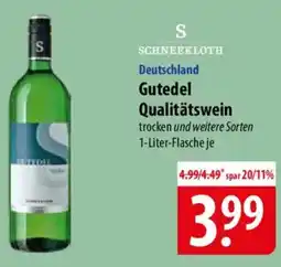 Famila Nord Ost SCHNEEKLOTH Gutedel Qualitätswein Angebot