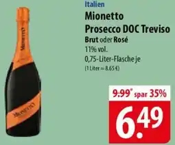 Famila Nord Ost Mionetto Prosecco DOC Treviso Angebot