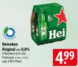Famila Nord Ost Heineken Original oder 0,0% Angebot