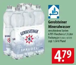 Famila Nord Ost Gerolsteiner Mineralwasser Angebot