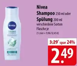 Famila Nord Ost Nivea Shampoo oder Spülung Angebot