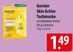 Famila Nord Ost Garnier Skin Active Tuchmaske Angebot