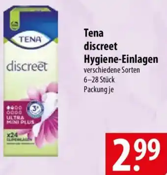 Famila Nord Ost Tena discreet Hygiene-Einlagen Angebot