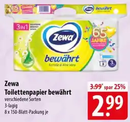 Famila Nord Ost Zewa Toilettenpapier bewährt Angebot