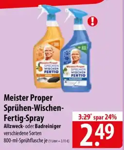 Famila Nord Ost Meister Proper Sprühen-Wischen Fertig-Spray Angebot