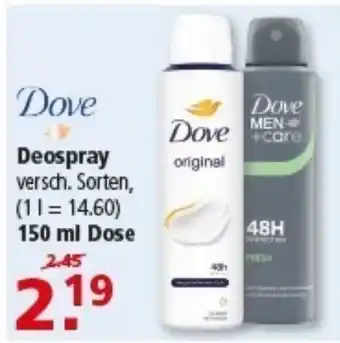 Multi Markt Dove Deospray Angebot