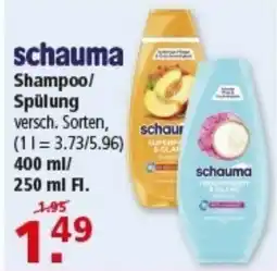 Multi Markt schauma Shampoo/ Spülung Angebot
