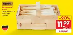 Netto Marken-Discount HEIMAT Spargel weiß / violett Angebot