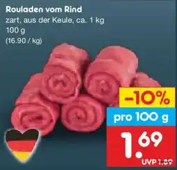 Netto Marken-Discount Rouladen vom Rind Angebot