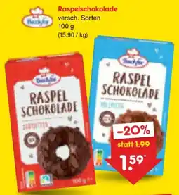 Netto Marken-Discount Raspelschokolade Angebot