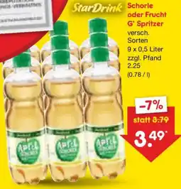 Netto Marken-Discount StarDrink Schorle oder Frucht G' Spritzer Angebot