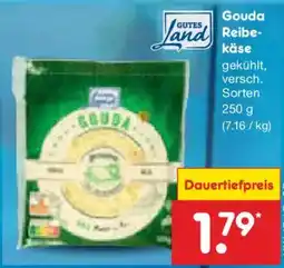 Netto Marken-Discount Gouda Reibekäse Angebot
