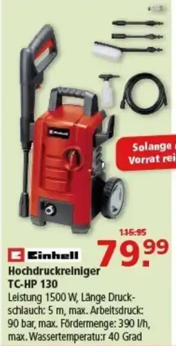 Multi Markt Einhell Hochdruckreiniger TC-HP 130 Angebot