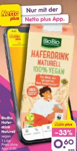 Netto Marken-Discount Bio Bio Haferdrink Naturell Angebot