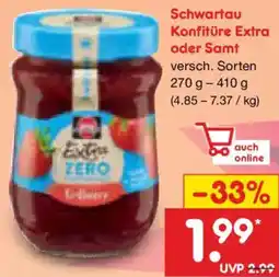 Netto Marken-Discount Schwartau Konfitüre Extra oder Samt Angebot