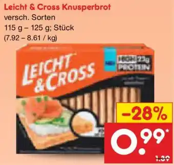 Netto Marken-Discount Leicht & Cross Knusperbrot Angebot