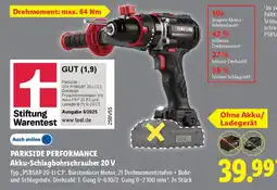 Lidl PARKSIDE PERFORMANCE Akku-Schlagbohrschrauber 20 V Typ,,PSBSAP 20-Li C3". Angebot