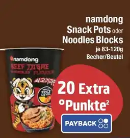 E-Center namdong Snack Pots oder Noodles Blocks Angebot
