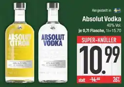 E-Center Absolut Vodka Angebot