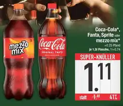 E-Center Coca-Cola, Fanta, Sprite oder mezzo mezzo Mix Angebot