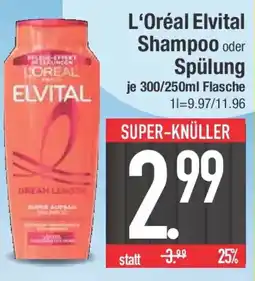 E-Center L'Oréal Elvital Shampoo oder Spülung Angebot