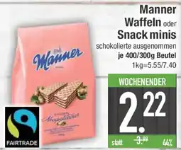 E-Center Manner Waffeln oder Snack minis Angebot