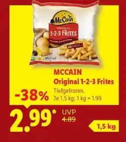 Lidl MCCAIN Original 1-2-3 Frites Angebot