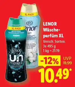 Lidl LENOR XL PACK Wäscheparfüm XL Angebot