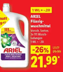Lidl ARIEL Flüssigwaschmittel Angebot